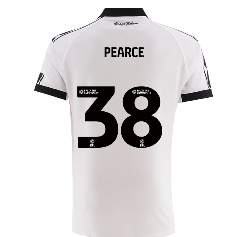 Danxen Dzieci Manon Pearce #38 Biało-Czarny Wyjazdowa Koszulka 2025/26 Koszulki Klubowe