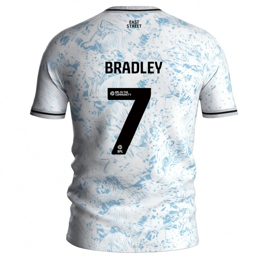 Danxen Dzieci Katie Bradley #7 Biało-Błękitny Wyjazdowa Koszulka 2025/26 Koszulki Klubowe