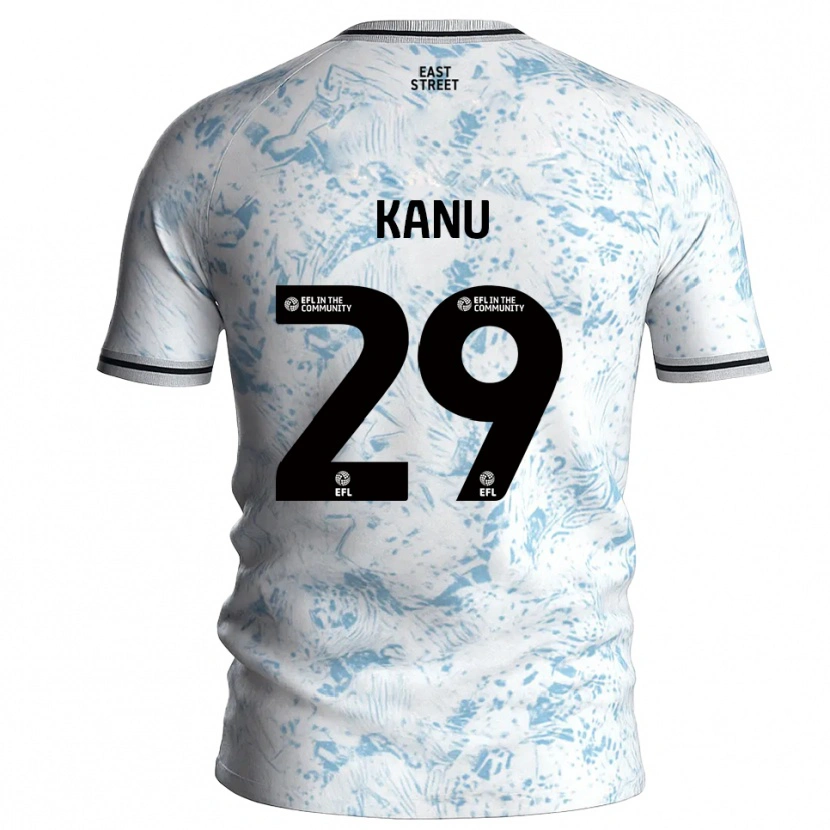 Danxen Dzieci Daniel Kanu #29 Biało-Błękitny Wyjazdowa Koszulka 2025/26 Koszulki Klubowe