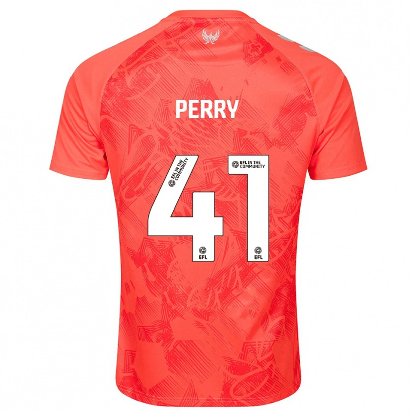 Danxen Dzieci Callum Perry #41 Pomarańczowo-Biały Wyjazdowa Koszulka 2025/26 Koszulki Klubowe
