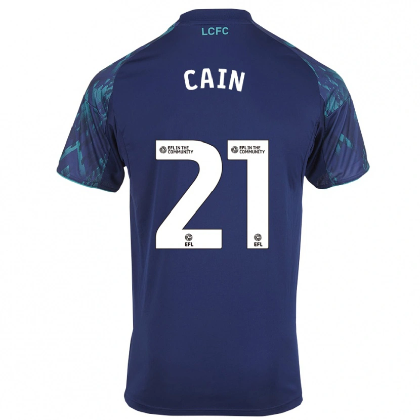 Danxen Dzieci Hannah Cain #21 Granatowo-Zielono-Biały Wyjazdowa Koszulka 2025/26 Koszulki Klubowe