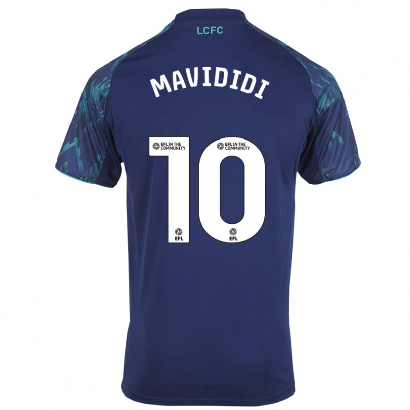 Danxen Dzieci Stephy Mavididi #10 Granatowo-Zielono-Biały Wyjazdowa Koszulka 2025/26 Koszulki Klubowe