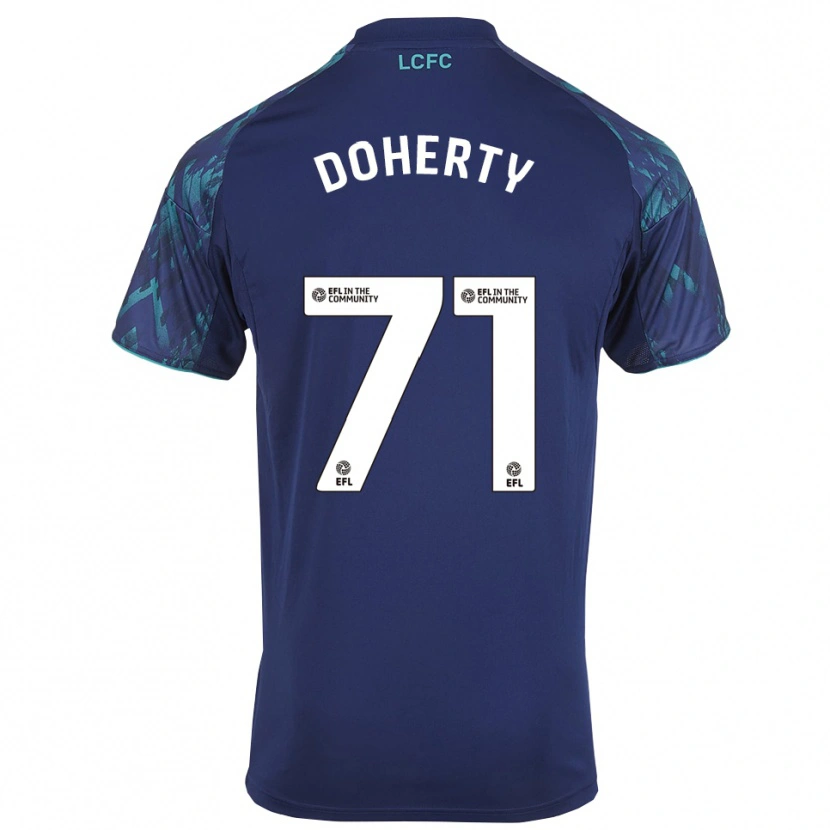 Danxen Dzieci Arlo Doherty #71 Granatowo-Zielono-Biały Wyjazdowa Koszulka 2025/26 Koszulki Klubowe