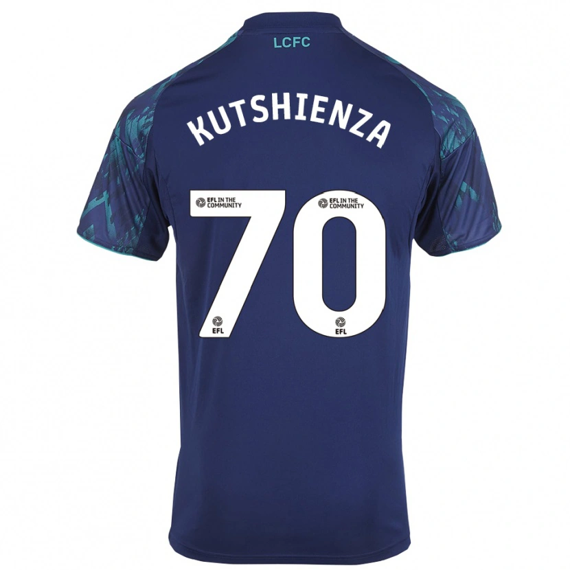 Danxen Dzieci Jesper Kutshienza #70 Granatowo-Zielono-Biały Wyjazdowa Koszulka 2025/26 Koszulki Klubowe