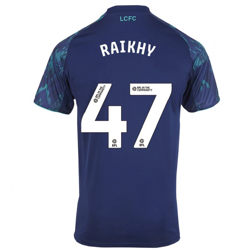 Danxen Dzieci Arjan Raikhy #47 Granatowo-Zielono-Biały Wyjazdowa Koszulka 2025/26 Koszulki Klubowe