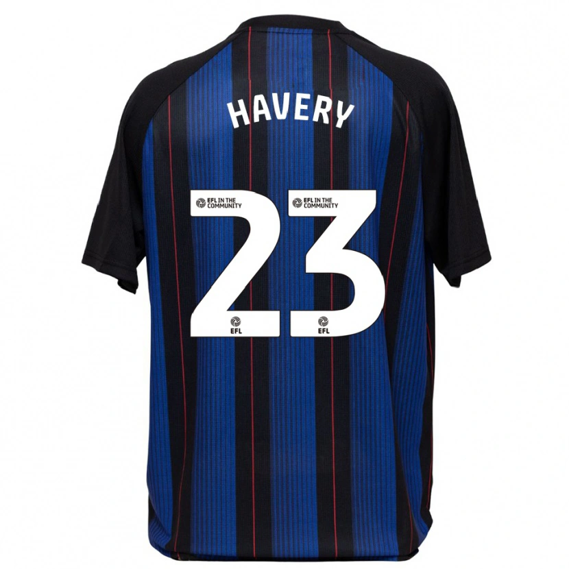 Danxen Dzieci Nicole Havery #23 Niebiesko-Czarny Wyjazdowa Koszulka 2025/26 Koszulki Klubowe