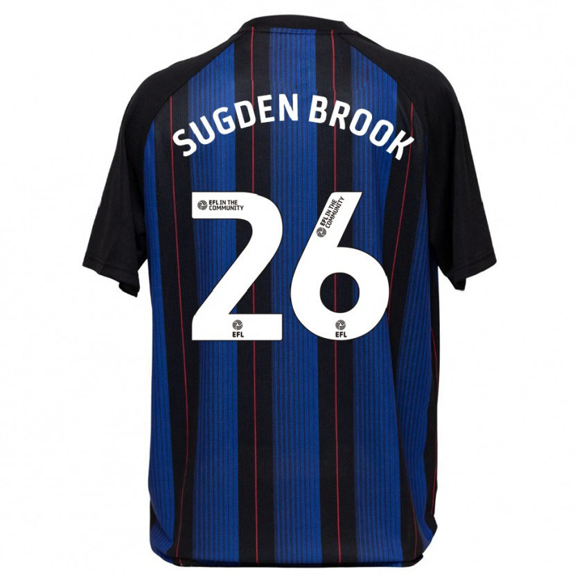 Danxen Dzieci Darcie Sugden-Brook #26 Niebiesko-Czarny Wyjazdowa Koszulka 2025/26 Koszulki Klubowe
