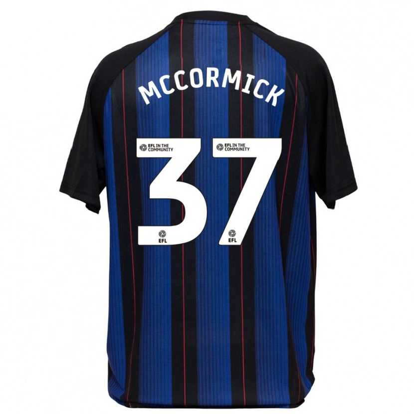 Danxen Dzieci George Mccormick #37 Niebiesko-Czarny Wyjazdowa Koszulka 2025/26 Koszulki Klubowe
