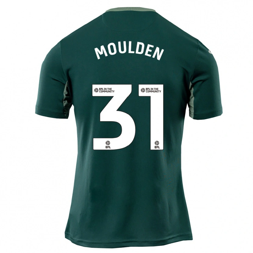 Danxen Dzieci Louie Moulden #31 Zielono-Biało-Fioletowy Wyjazdowa Koszulka 2025/26 Koszulki Klubowe