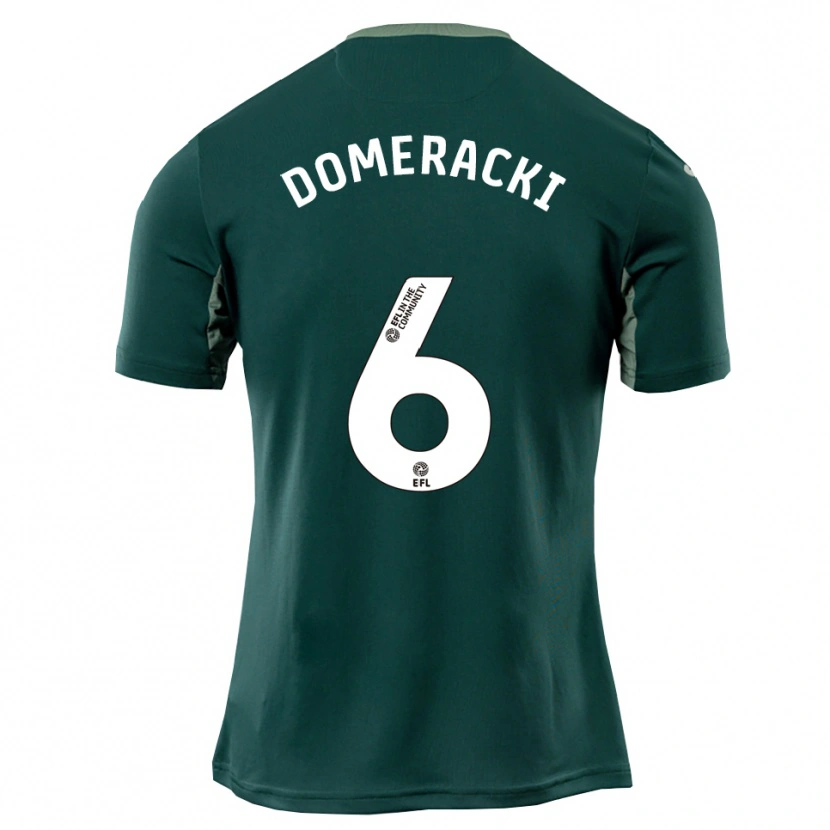 Danxen Dzieci Alan Domeracki #6 Zielono-Biało-Fioletowy Wyjazdowa Koszulka 2025/26 Koszulki Klubowe