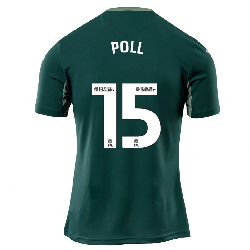 Danxen Dzieci Lucas Poll #15 Zielono-Biało-Fioletowy Wyjazdowa Koszulka 2025/26 Koszulki Klubowe