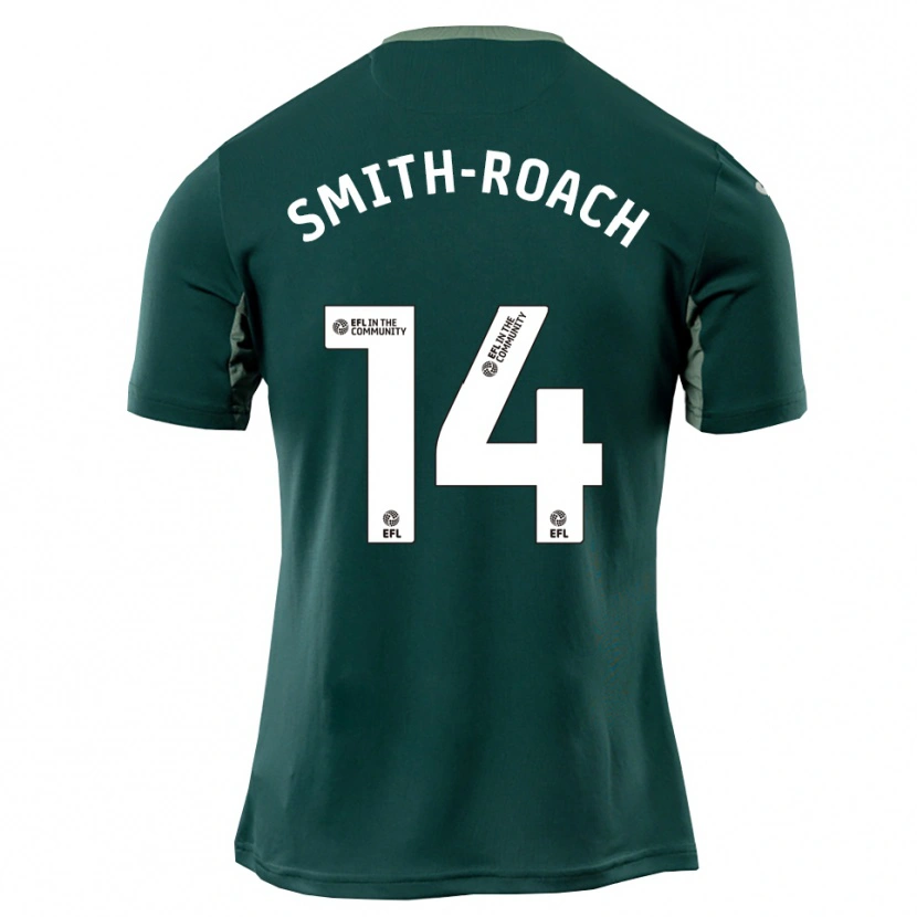 Danxen Dzieci Rio Smith-Roach #14 Zielono-Biało-Fioletowy Wyjazdowa Koszulka 2025/26 Koszulki Klubowe