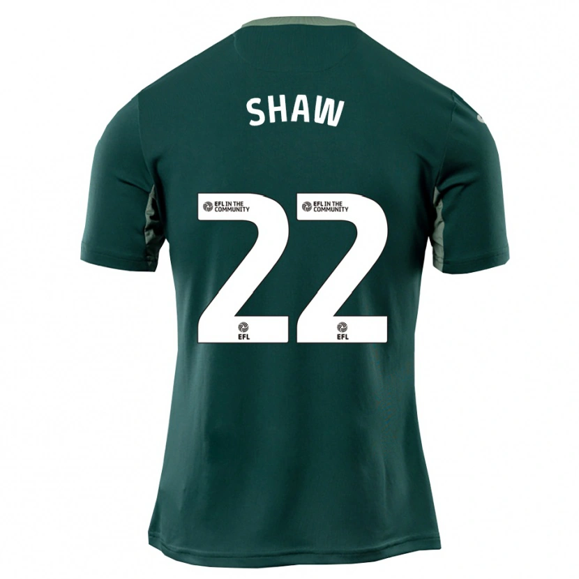 Danxen Dzieci Shannon Shaw #22 Zielono-Biało-Fioletowy Wyjazdowa Koszulka 2025/26 Koszulki Klubowe