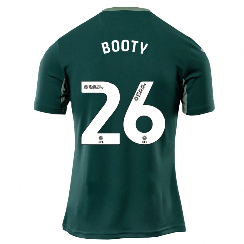 Danxen Dzieci Sienna Booty #26 Zielono-Biało-Fioletowy Wyjazdowa Koszulka 2025/26 Koszulki Klubowe
