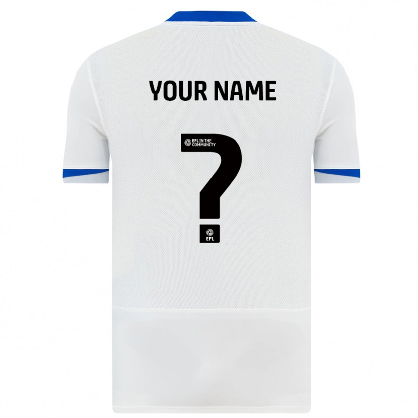 Danxen Dzieci Twoje Imię #0 Biało-Czarny Wyjazdowa Koszulka 2025/26 Koszulki Klubowe