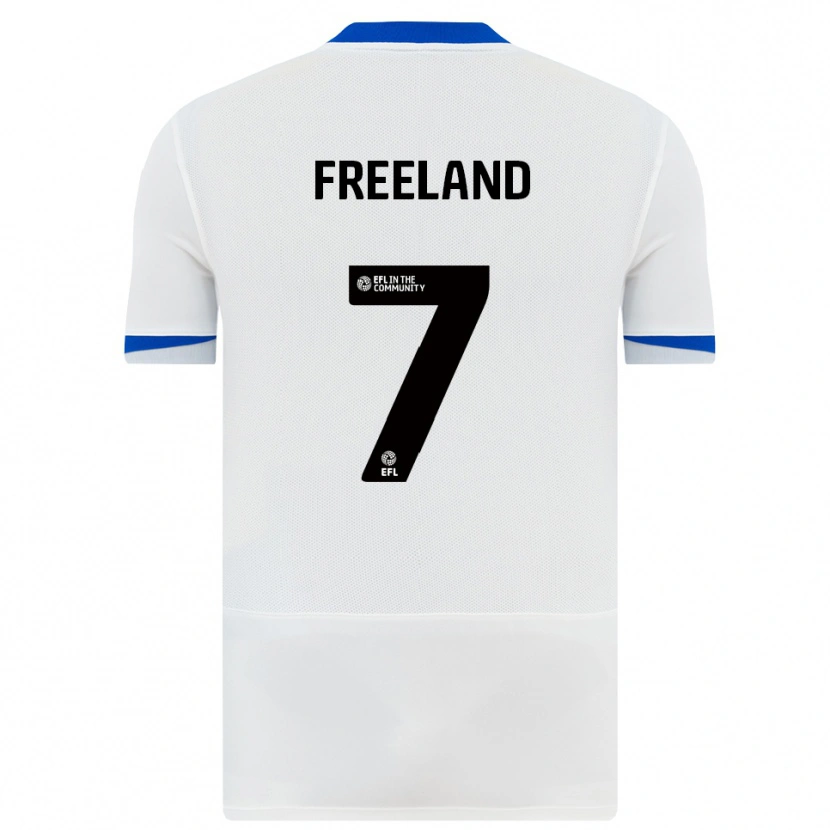 Danxen Dzieci Georgie Freeland #7 Biało-Czarny Wyjazdowa Koszulka 2025/26 Koszulki Klubowe