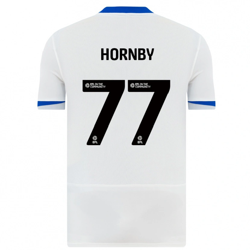 Danxen Dzieci Megan Hornby #77 Biało-Czarny Wyjazdowa Koszulka 2025/26 Koszulki Klubowe