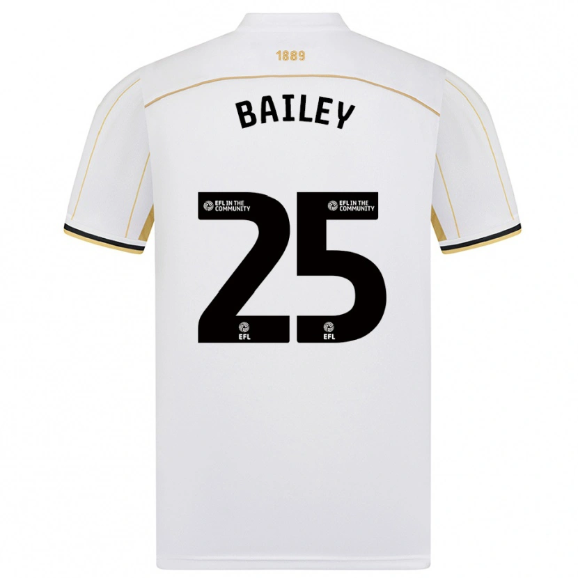 Danxen Dzieci Jade Bailey #25 Biało-Złoty Wyjazdowa Koszulka 2025/26 Koszulki Klubowe