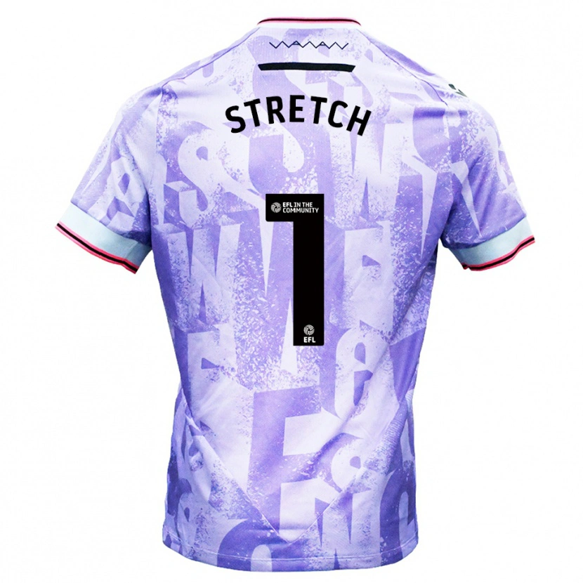 Danxen Dzieci Logan Stretch #1 Liliowo-Biały Wyjazdowa Koszulka 2025/26 Koszulki Klubowe