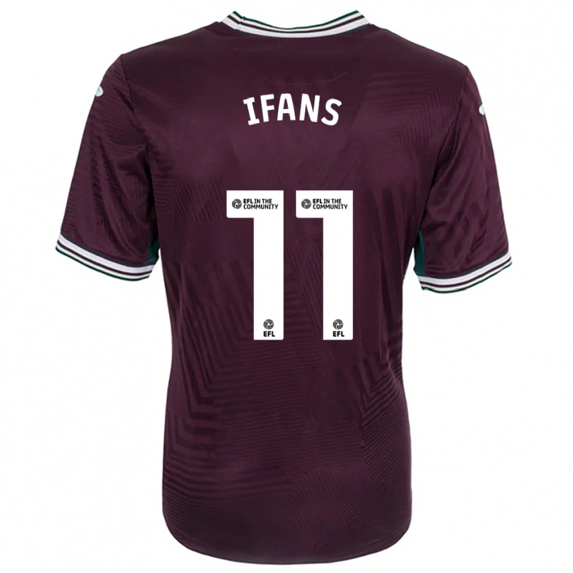 Danxen Dzieci Caio Ifans #11 Rdzawy Czerwono-Biały Wyjazdowa Koszulka 2025/26 Koszulki Klubowe