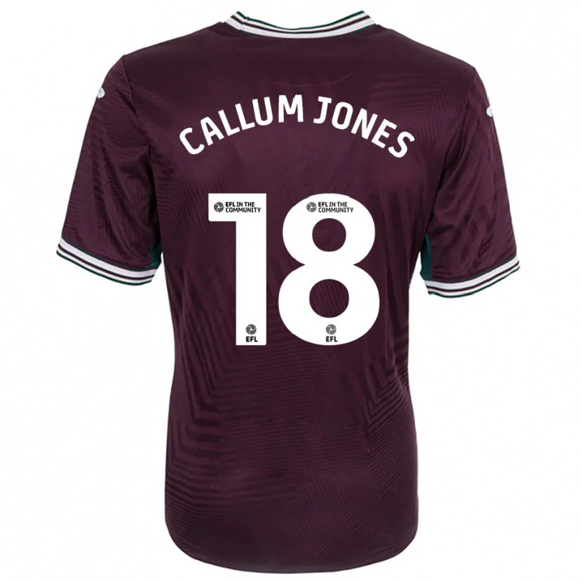 Danxen Dzieci Callum Jones #18 Rdzawy Czerwono-Biały Wyjazdowa Koszulka 2025/26 Koszulki Klubowe