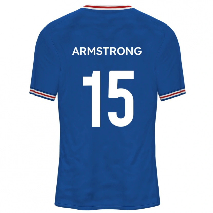 Danxen Dzieci Marvin Armstrong #15 Jasnoniebieski Wyjazdowa Koszulka 2025/26 Koszulki Klubowe
