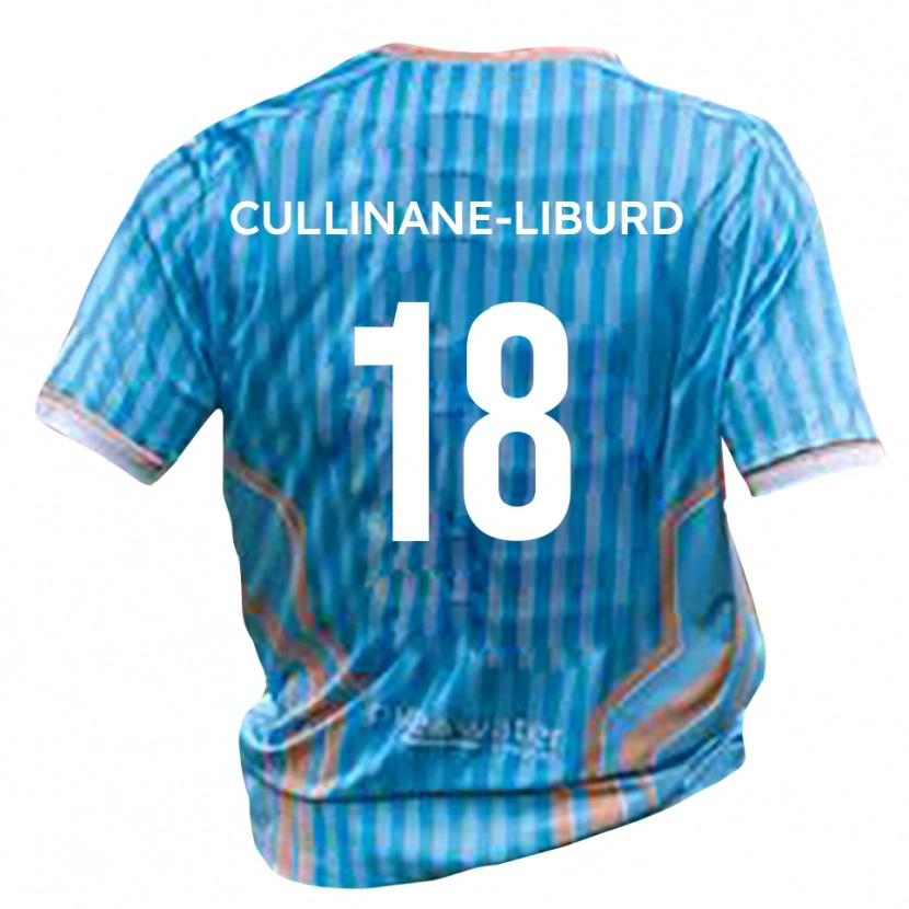 Danxen Dzieci Jordan Cullinane-Liburd #18 Czarno-Złoty Wyjazdowa Koszulka 2025/26 Koszulki Klubowe