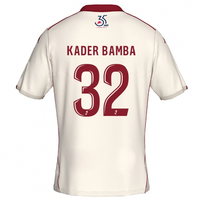 Danxen Dzieci Abdoul Kader Bamba #32 Biało-Bordowy Wyjazdowa Koszulka 2025/26 Koszulki Klubowe