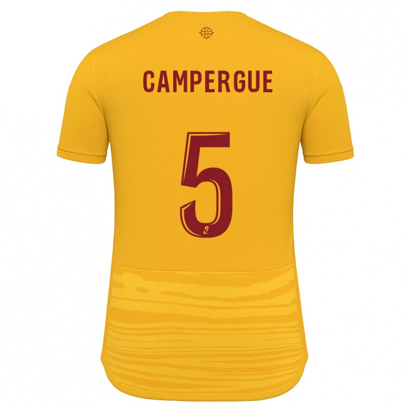 Danxen Dzieci Raphaël Campergue #5 Pomarańczowo-Bordowy Wyjazdowa Koszulka 2025/26 Koszulki Klubowe