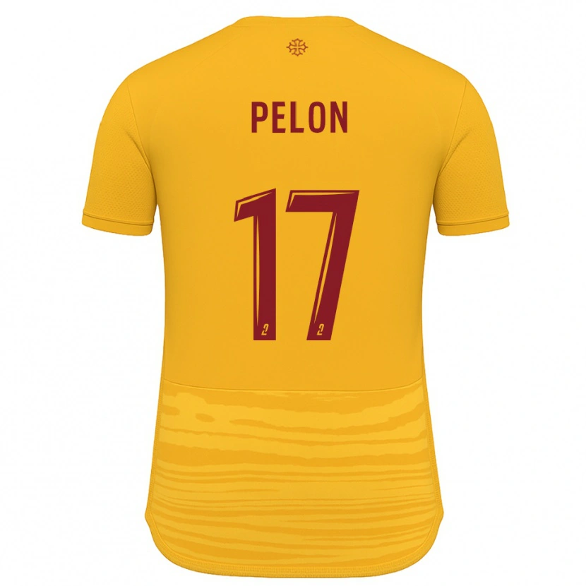 Danxen Dzieci Aurélien Pelon #17 Pomarańczowo-Bordowy Wyjazdowa Koszulka 2025/26 Koszulki Klubowe