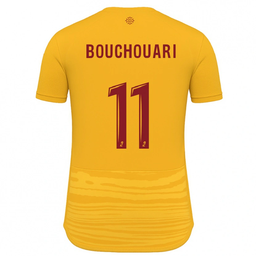 Danxen Dzieci Mohamed Bouchouari #11 Pomarańczowo-Bordowy Wyjazdowa Koszulka 2025/26 Koszulki Klubowe