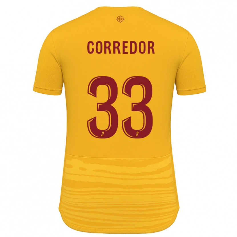 Danxen Dzieci Morgan Corredor #33 Pomarańczowo-Bordowy Wyjazdowa Koszulka 2025/26 Koszulki Klubowe