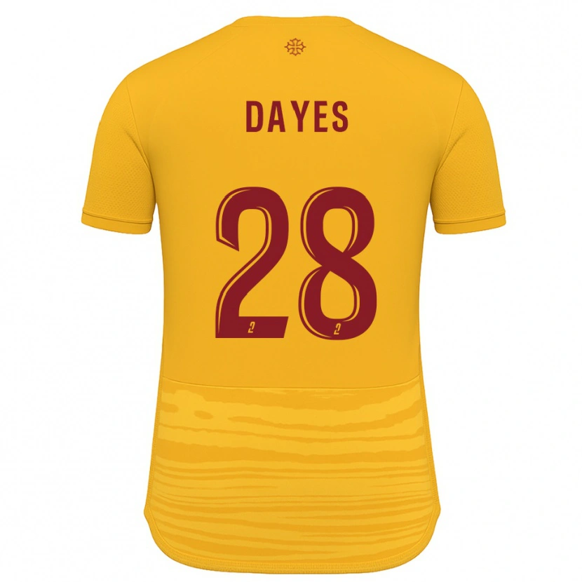 Danxen Dzieci Mikayla Dayes #28 Pomarańczowo-Bordowy Wyjazdowa Koszulka 2025/26 Koszulki Klubowe