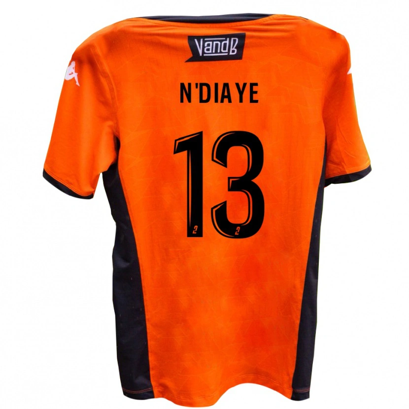 Danxen Dzieci Tijane N'diaye #13 Biało-Czarny Wyjazdowa Koszulka 2025/26 Koszulki Klubowe