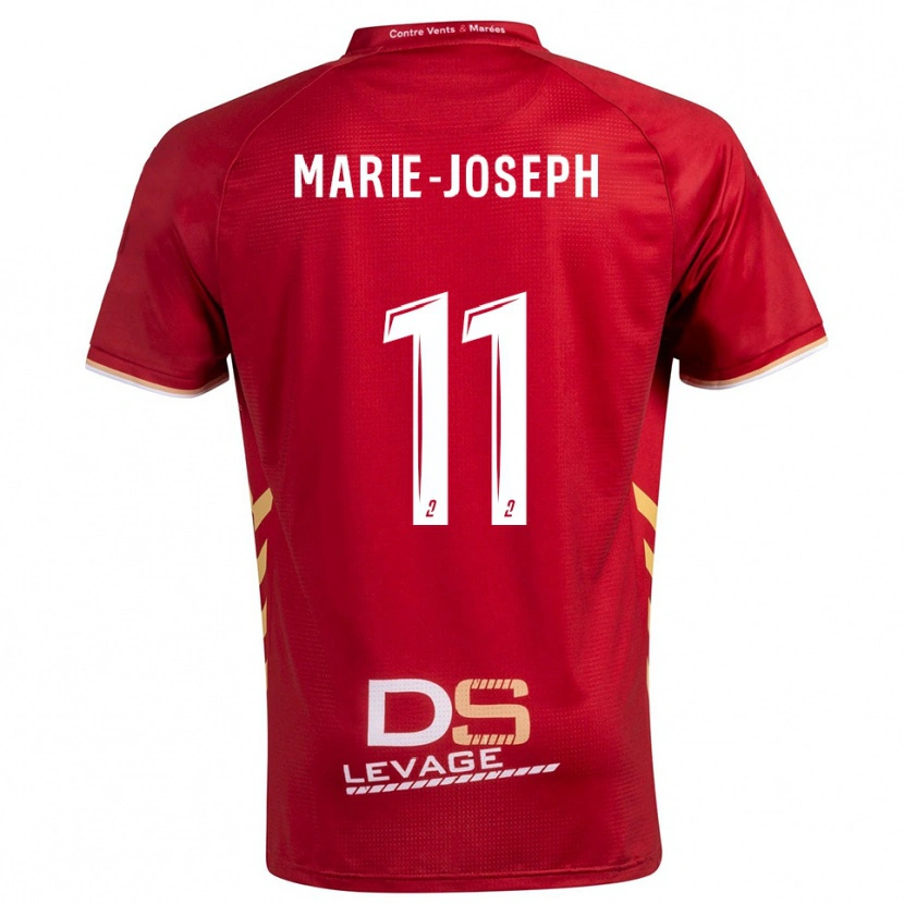 Danxen Dzieci Thomas Marie-Joseph #11 Bordowo-Złoty Wyjazdowa Koszulka 2025/26 Koszulki Klubowe