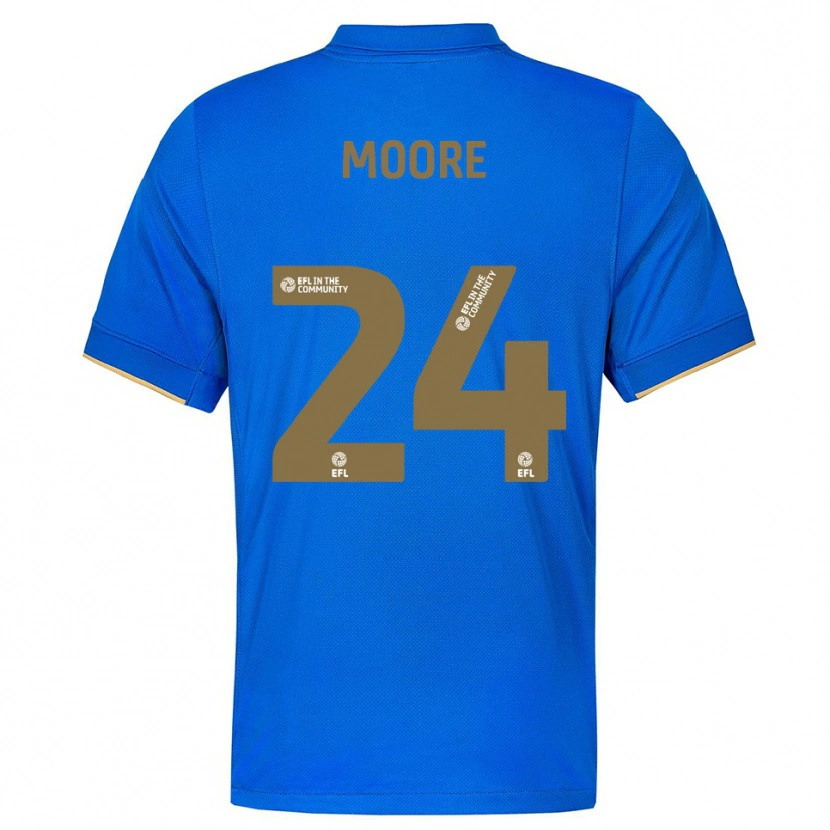 Danxen Męski Jade Ellis Moore #24 Niebiesko-Złoty Domowa Koszulka 2025/26 Koszulki Klubowe