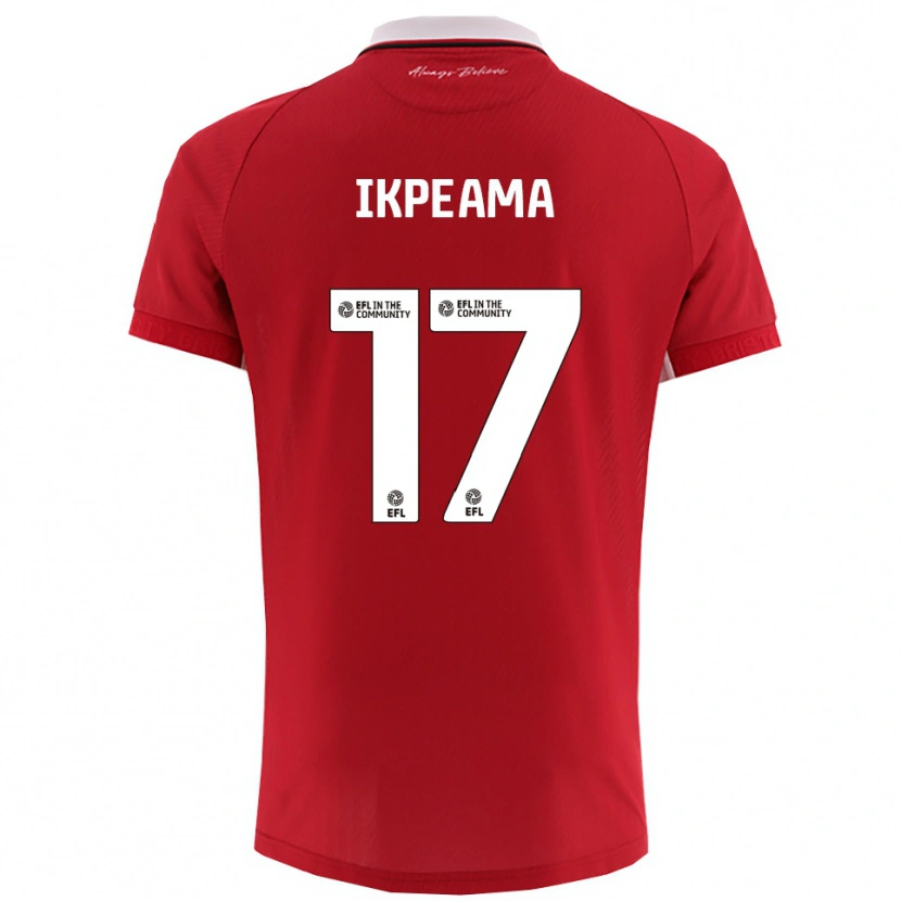 Danxen Męski Excellent Ikpeama #17 Biało-Czerwony Domowa Koszulka 2025/26 Koszulki Klubowe