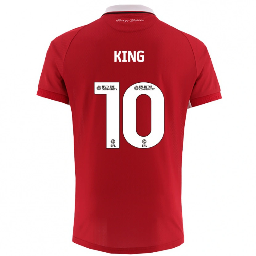 Danxen Męski Andy King #10 Biało-Czerwony Domowa Koszulka 2025/26 Koszulki Klubowe
