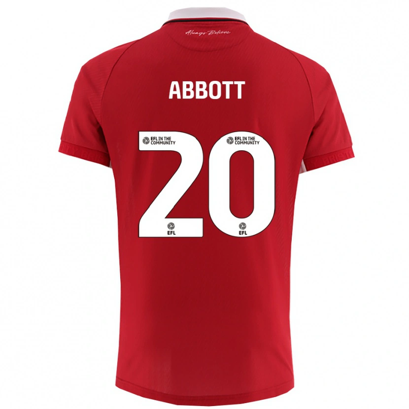Danxen Męski Isaac Abbott #20 Biało-Czerwony Domowa Koszulka 2025/26 Koszulki Klubowe