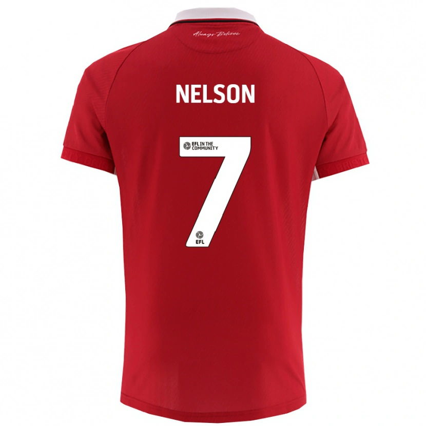 Danxen Męski Raekwon Nelson #7 Biało-Czerwony Domowa Koszulka 2025/26 Koszulki Klubowe