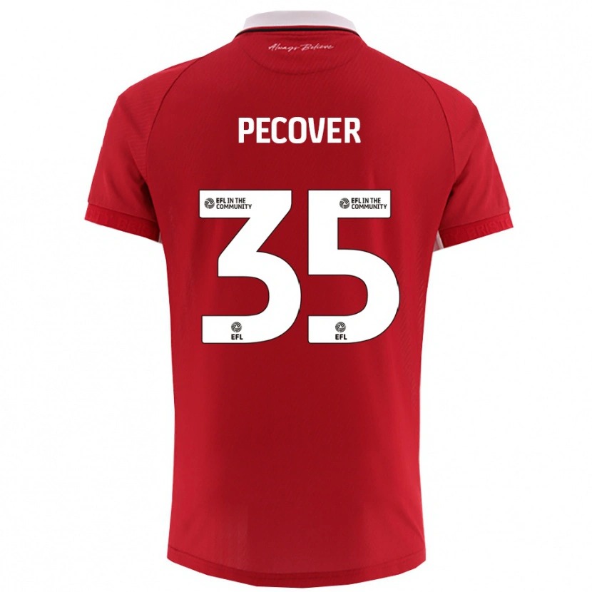 Danxen Męski Leo Pecover #35 Biało-Czerwony Domowa Koszulka 2025/26 Koszulki Klubowe