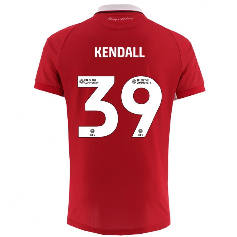 Danxen Męski Maya Kendall #39 Biało-Czerwony Domowa Koszulka 2025/26 Koszulki Klubowe