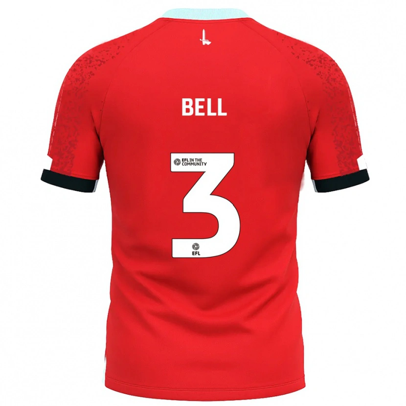 Danxen Męski Amari'i Bell #3 Czerwono-Biały Domowa Koszulka 2025/26 Koszulki Klubowe
