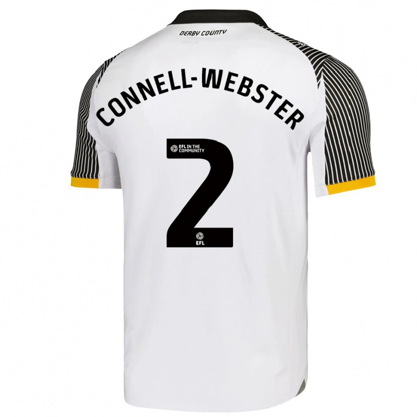 Danxen Męski Braidy Connell-Webster #2 Biało-Czarny Domowa Koszulka 2025/26 Koszulki Klubowe