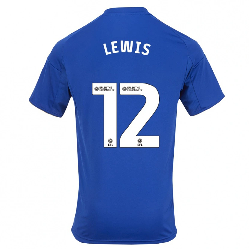Danxen Męski William Lewis #12 Niebiesko-Złoty Domowa Koszulka 2025/26 Koszulki Klubowe