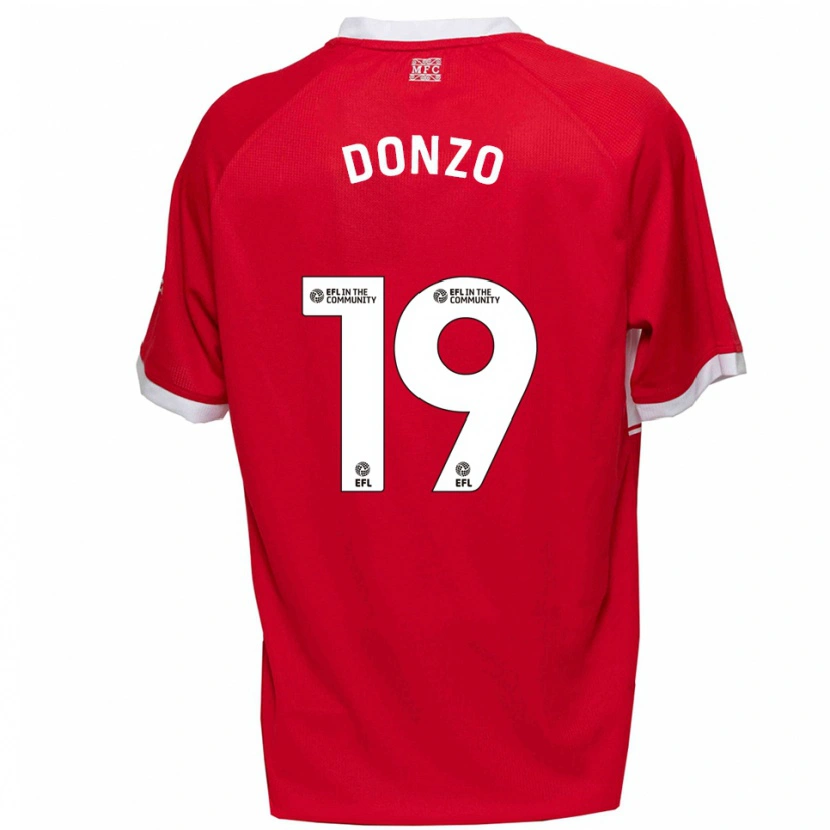Danxen Męski Jolie Donzo #19 Czerwono-Biały Domowa Koszulka 2025/26 Koszulki Klubowe