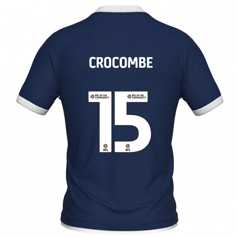 Danxen Męski Max Crocombe #15 Granatowo-Biały Domowa Koszulka 2025/26 Koszulki Klubowe