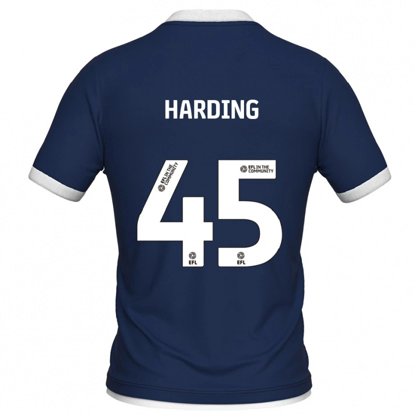 Danxen Męski Wes Harding #45 Granatowo-Biały Domowa Koszulka 2025/26 Koszulki Klubowe