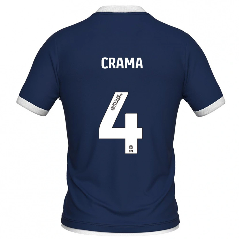 Danxen Męski Tristan Crama #4 Granatowo-Biały Domowa Koszulka 2025/26 Koszulki Klubowe