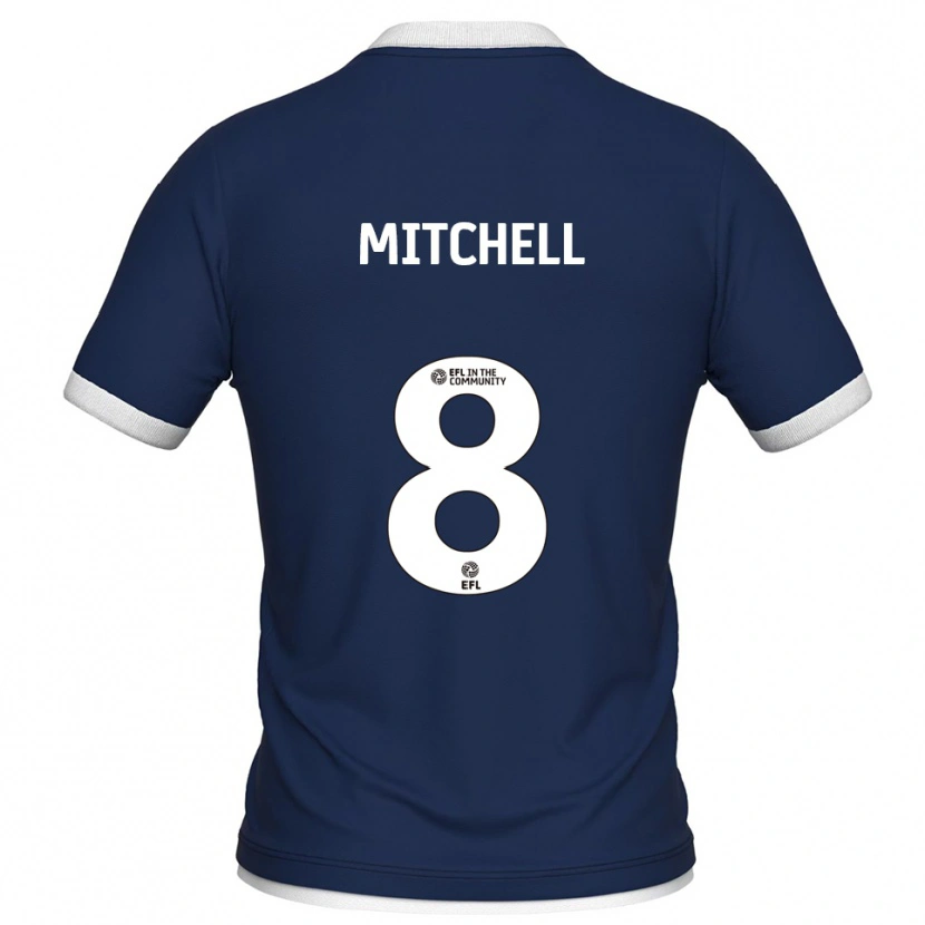 Danxen Męski Billy Mitchell #8 Granatowo-Biały Domowa Koszulka 2025/26 Koszulki Klubowe